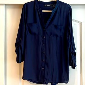 INC ladies button front shirt